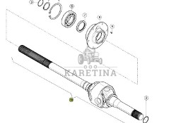 Claas Xerion 4000 - mechanizm róźnicowy dyferencjał - półoś 0006278370