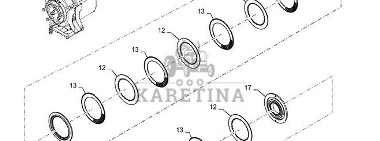 New Holland T6090 Piasta 87575817-1