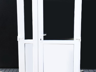 nowe PCV drzwi 140x210 kolor biały,wzmacniane-1