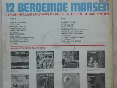 12 Słynnych marszów, wojskowa orkiestra, winyl ok. 1975 r.-2