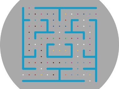 Labirynt Kwadrat Średni  - gra podwórkowa z masy termoplastycznej - Strefy Gier-1