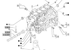New Holland T6010 Blok cylindra 2830738