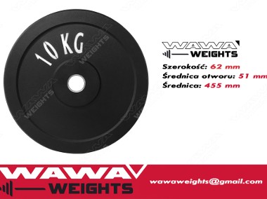 Obciążenia gumowe olimpijskie bumper 10kg fi 50 fitness warszawa NOWE-1