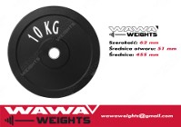 Obciążenia gumowe olimpijskie bumper 10kg fi 50 fitness warszawa NOWE