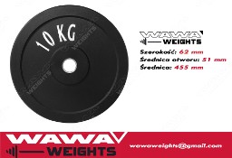 Obciążenia gumowe olimpijskie bumper 10kg fi 50 fitness warszawa NOWE