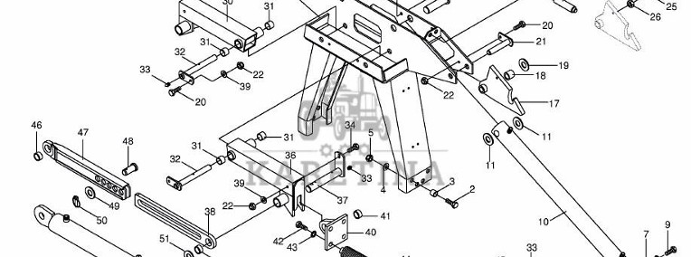 Krone Big M II - siłownik hydrauliczny 009184770-1