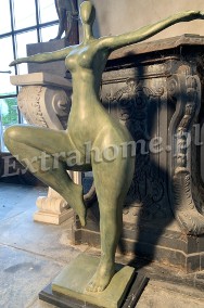 Figura z brązu. Thick lady Nowoczesna kobita w stylu Rubensa H: 84 cm.-2