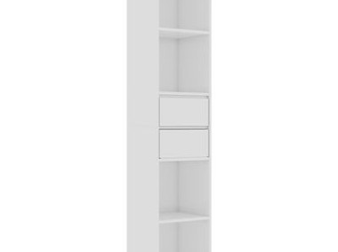 vidaXL Regał, biały na wysoki połysk, 36x30x171 cm, płyta wiórowaSKU:802873*-1