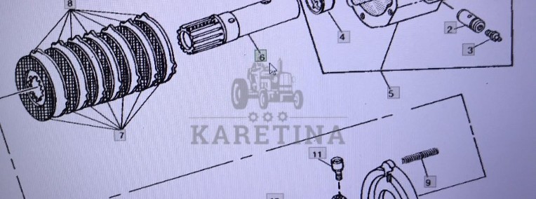 John Deere R72000/wał/John Deere 4555/4755/4955-1