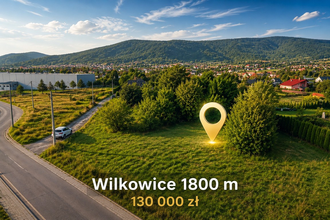 Działka budowlana 1800 m² | MPZP MNU - Widok 2
