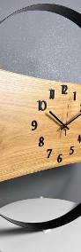 Drewniany zegar w stalowej obręczy - sam skomponuj | Średnice 35-70 cm |-4