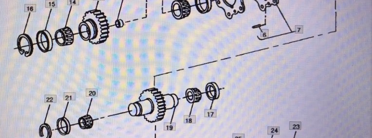 John Deere R80327/wał/John Deere 4555/4755/4955-1