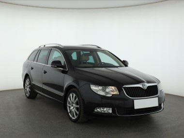 Skoda Superb II , Salon Polska, Serwis ASO, 170 KM, Skóra, Navi, Xenon,-1