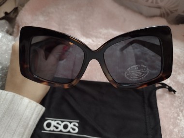 ASOS/Ekskluzywne okulary przeciwsłoneczne/ kocie oczy/ NOWE-1