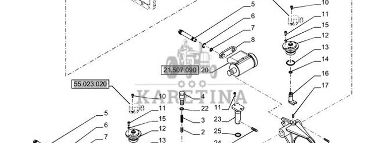 New Holland T6070 Siłownik roboczy 87549883-1