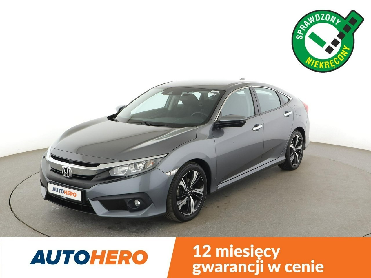 Honda Civic X automat LED navi klima auto kamera i czujniki parkowania grzane fote