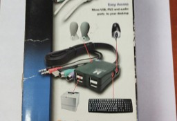 Multimedialny HUB komputerowy Manhattan PS2, USB, AUDIO - do retro pc