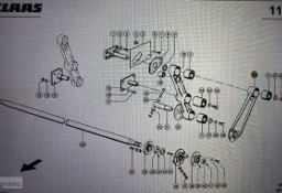 Drążek Korby Claas 370-340 Nr kat. 000 647 473 2 Nr kat. 000 647 473 2