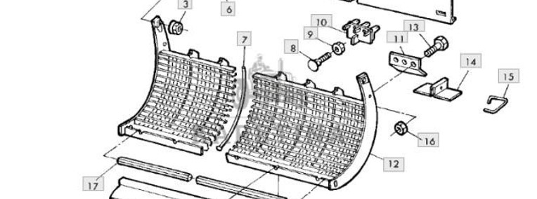 John Deere CTS 9540, 9540I, 9560, 9560I, 9580 - klepisko AH154497 AZ100317 AXE53052-1