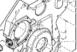 John Deere 6068HLA73 6920 6920S Osłona Silnika Koła Rozrządu CZĘŚCI RE505840