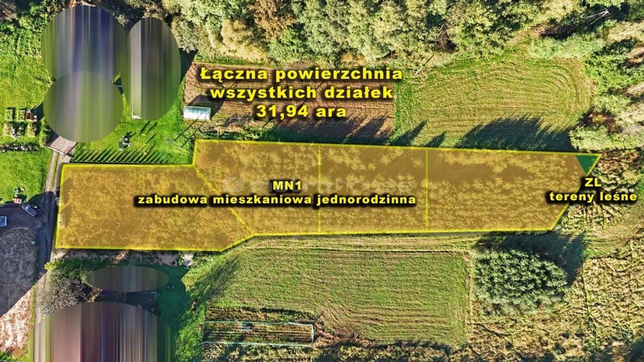 Pięć działek do zakupu w atrakcyjnej lokalizacji. - Widok 4