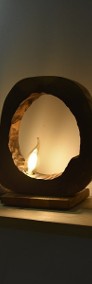 Lampa z drewnianego plastra-3