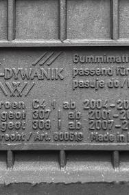 Citroen C4 I 2004-2010 Dywaniki gumowe wycieraczki do samochodu MAX-DYWANIK 800519-2