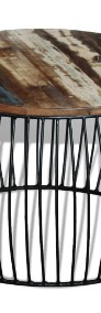 vidaXL Stolik kawowy z drewna odzyskanego, okrągły, 68 x 45 cm243300-3