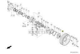 Claas Jaguar 970 - koło pasowe napędu bębna nożowego 0004848300