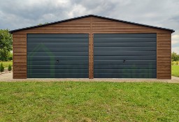 Garaż blaszany drewnopodobny akrylowa PRODUCENT garaże na wymiar 6x5,8 6x5 6x6 