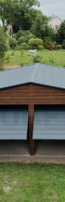 Garaż blaszany drewnopodobny akrylowa PRODUCENT garaże na wymiar 6x5,8 6x5 6x6 -3