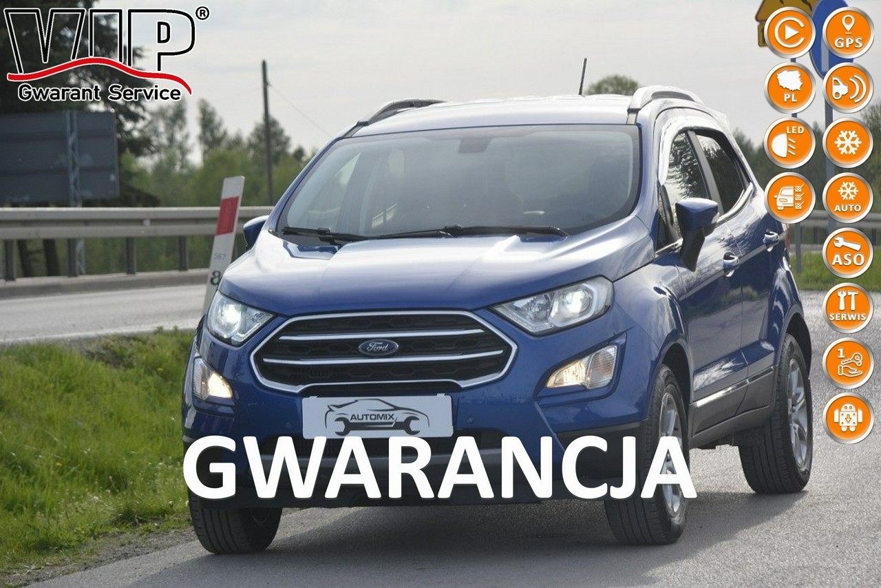 Ford EcoSport II 1.0EcoBoost nawigacja ksenon Android Auto gwarancja przebiegu Lift