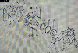 CLAAS 00 0764 593 0/Claas-oś gąsienicy/Claas Lexion 560-540/570/580