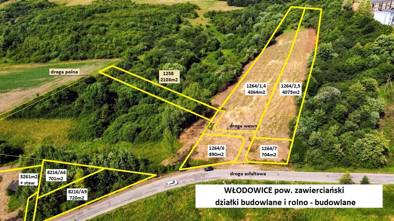 Jura tania działka rolno-budowlana (plan) 4364 m² tylko 16.5000zł - Widok 4