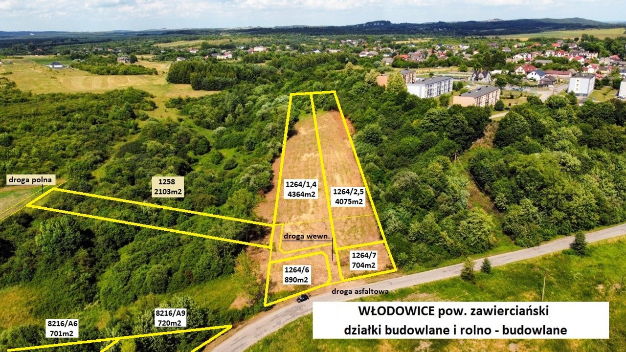 Jura tania działka rolno-budowlana (plan) 4364 m² tylko 16.5000zł - Widok 5