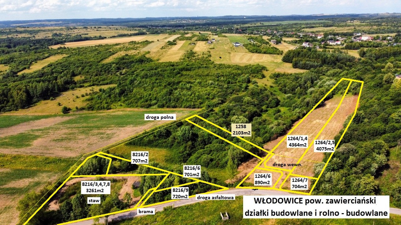 Jura tania działka rolno-budowlana (plan) 4364 m² tylko 16.5000zł - Widok 6