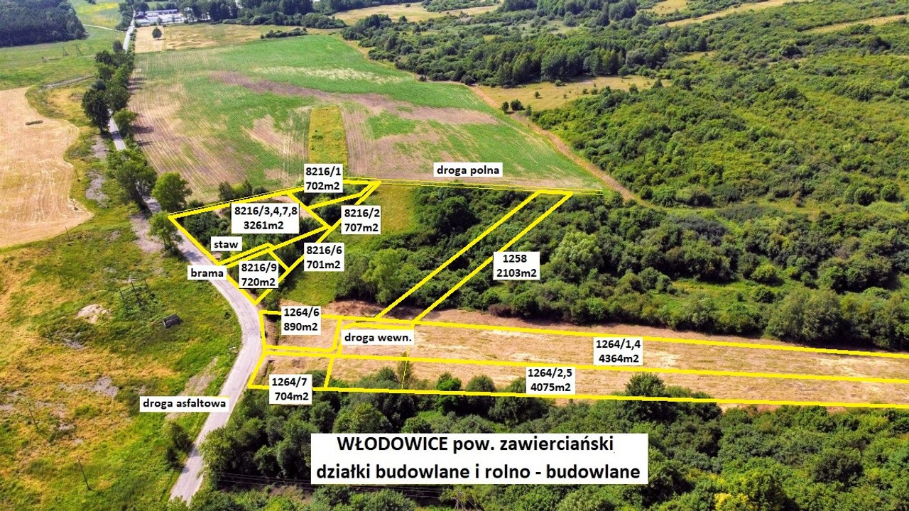 Jura tania działka rolno-budowlana (plan) 4364 m² tylko 16.5000zł - Więcej