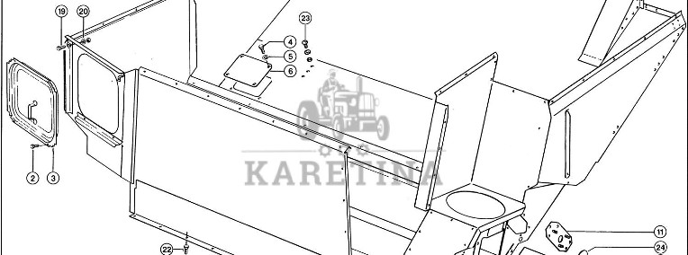 Claas Lexion 560 DOLNA CZĘŚĆ ZBIORNIKA ZIARNA 0007942043 (Zbiornik ziarna-część dolna)-1