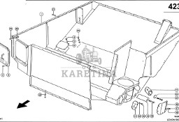 Claas Lexion 560 DOLNA CZĘŚĆ ZBIORNIKA ZIARNA 0007942043 (Zbiornik ziarna-część dolna)