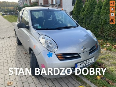 Nissan Micra III Benzyna, klimatyzacja, isofix, książka serwisowa, przegląd do 09.202-1