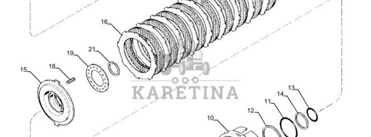 New Holland T6090 Tarcza 151.3mm id x 244mm od x 13mm thk 235851A2-1