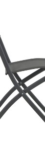 vidaXL Składane krzesła ogrodowe, 2 szt., stal i textilene 44710-4