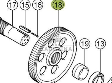 Claas Lexion 740 750 760 Koło Czołowe Przekładni Gąsienic 0007644001 00 0764 400 1-2