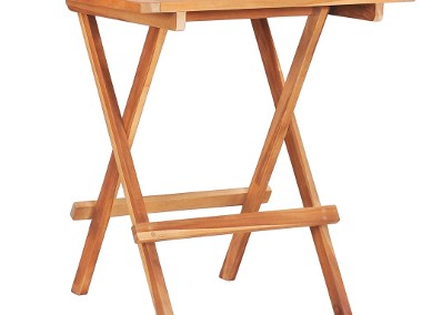 vidaXL Składany stolik bistro, 60x60x65 cm, lite drewno tekowe48996-1