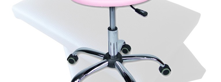 Taboret / stołek obrotowy – do studia ROSE różowy hoker-1
