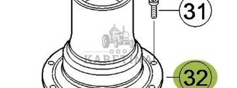 CLAAS Orbis 450 Obudowa Łożyska Przekładni Rozdzielającej CZĘŚCI 0001392900 00 0139 290 0-1