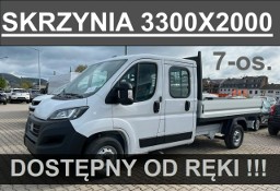 Fiat Ducato Skrzynia fabryczna 3300X2000 140KM 7-osob. Hak Od ręki ! Niska Cena