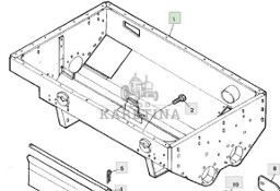 John Deere 9780CTS 9780HM 9780 CTS Zbiornik Ziarna AZ102960 AZ54958 AH170321