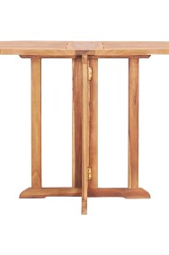 vidaXL Składany stół ogrodowy, 120x70x75 cm, lite drewno tekowe49002-2