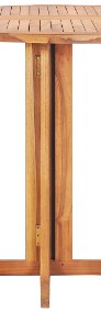 vidaXL Składany stół ogrodowy, 120x70x75 cm, lite drewno tekowe49002-3